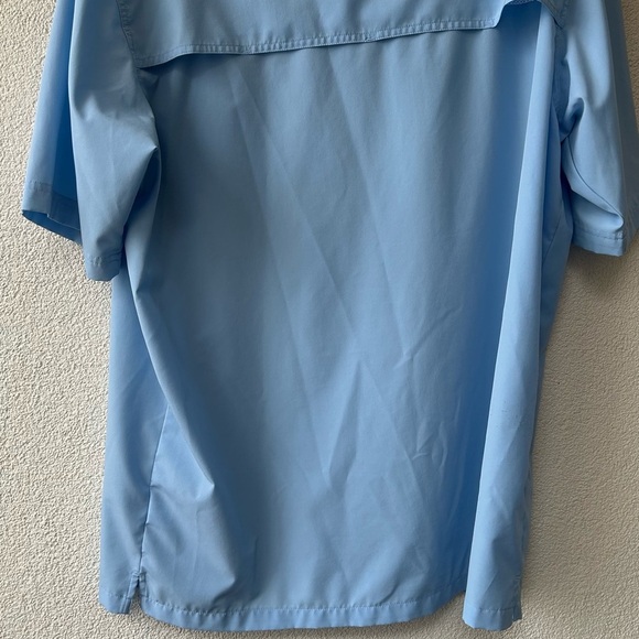 Men's Blue Short Sleeve Shirt - Picture 5 of 5